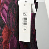 Badgley Mischka Strapless Party Dress Purple Black Red Velvet Shift NWT
