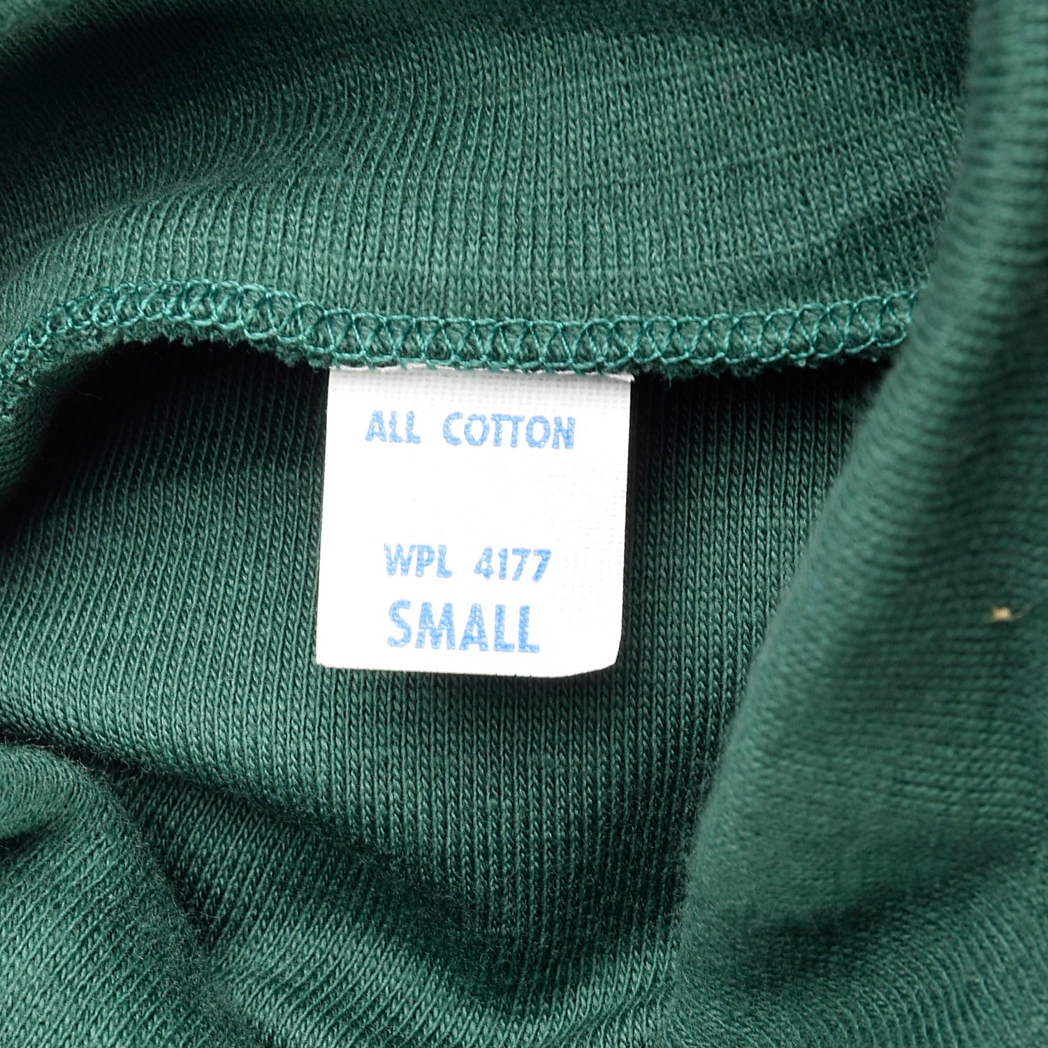 XS 1960s Deadstock Green Lightweight Long Sleeve Turtleneck Shirt