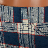 1970s Blue and Red Plaid Pants