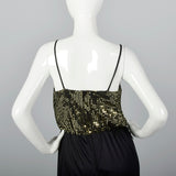 1970s Sequined Low Cut Jumpsuit