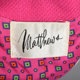 1960s Matthews Hot Pink Skirt Suit