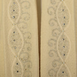 1950s Cream Wool Swing Coat with Extra Wide Cuffs
