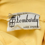 Large 1940s Yellow Floral Blouse and Skirt