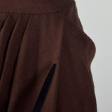 Medium 1940s Dorothy O'Hara Brown Wool Dress