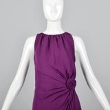 1990s Moschino Purple Silk Dress
