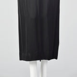 XXS 1960s Ceil Chapman Sleeveless Black Evening Dress