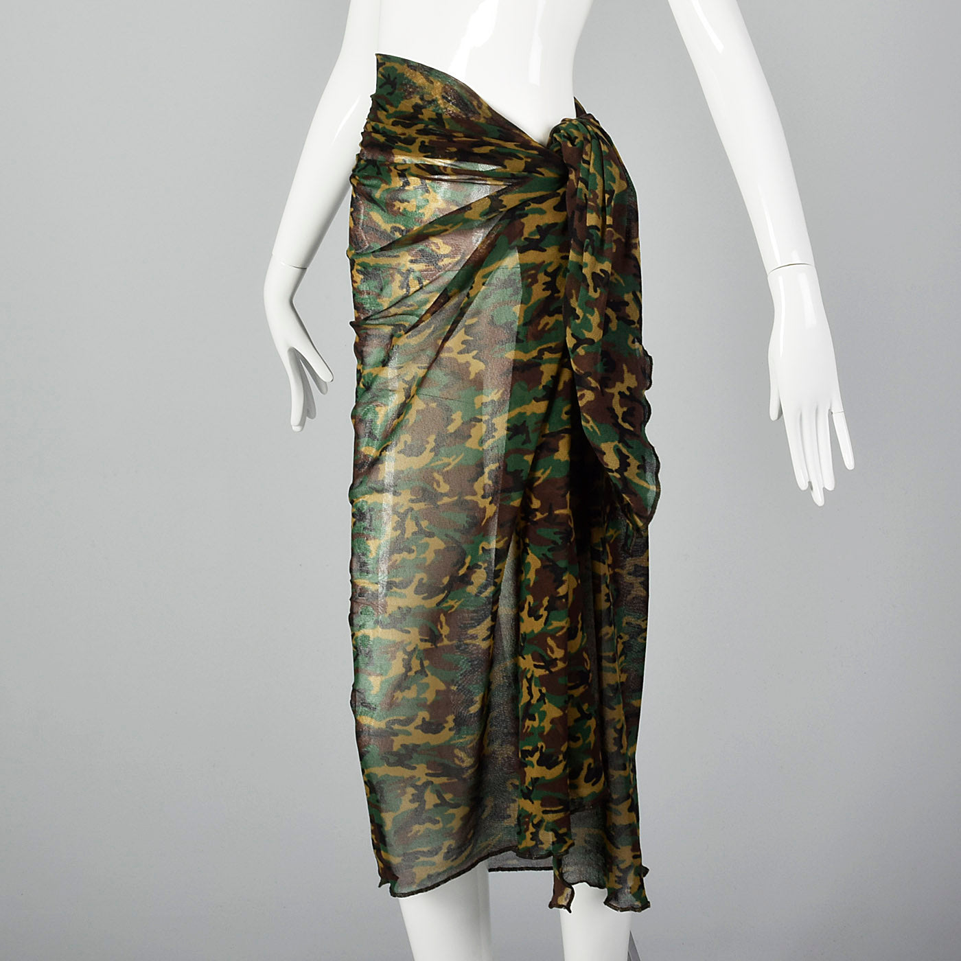 Jean Paul Gaultier Camo Mesh Wrap