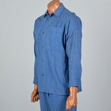 1990s Mens Issey Miyake Plantation Two Piece Chambray Suit