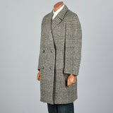 1950s Mens Wool Tweed Frankfurt Coat