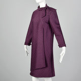 Medium 1960s Asymmetric Stripe Shift Dress