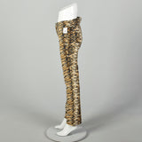 Small Guess Jeans Tiger Stripe Pants Mid Rise Cotton Animal Print
