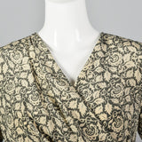 Small Louis Feraud 1980s Silk Wrap Dress