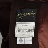 1960s Forstmann Brown Wool Coat