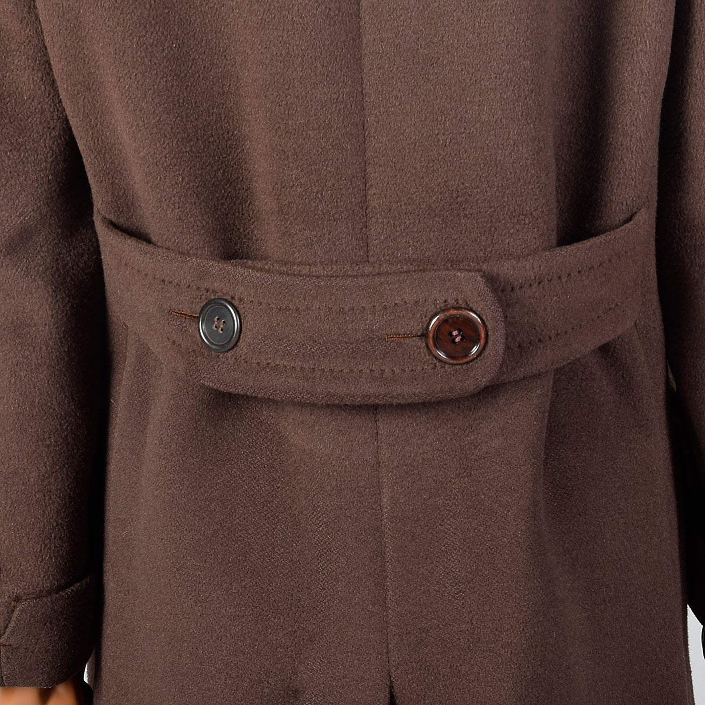 1940s Mens Marshall Field & Co Brown Overcoat