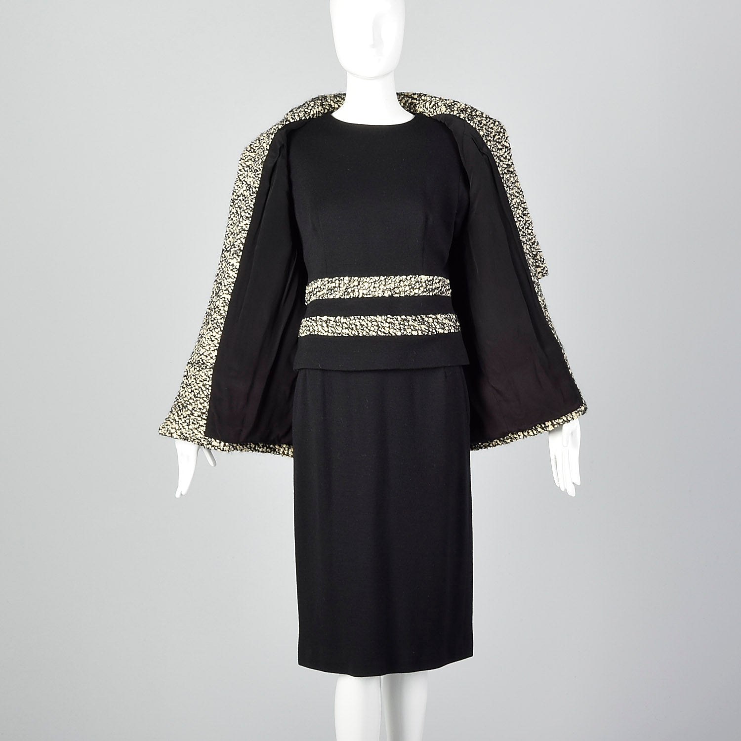 Small Lilli Ann Knit 1960s Three Piece Set