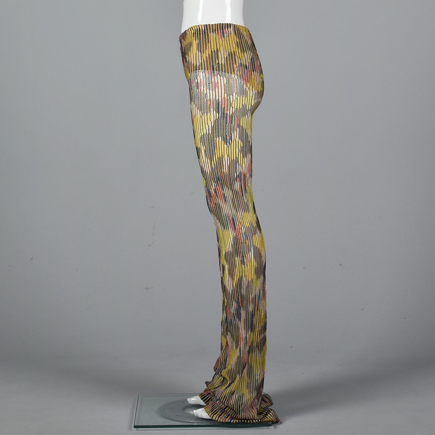 1970s Missoni Extra Long Sheer Knit Pants