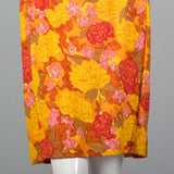 1960s Deadstock Shift Dress in a Vibrant Floral Print