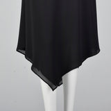 Pierre Cardin Boutique Black Slip Dress with Widow's Peak Hem