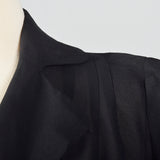 1940s Sheer Black Skirt Suit
