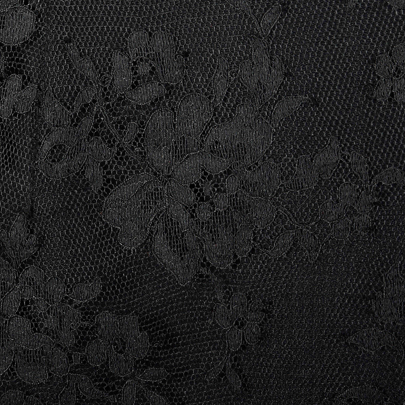 1960s Mignon Black Lace Mermaid Dress with a Stunning Neckline