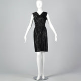1960s Black Lurex Cocktail Dress from Marshall Field's 28 Shop