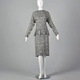 1980s Christian Dior Black and White Dress