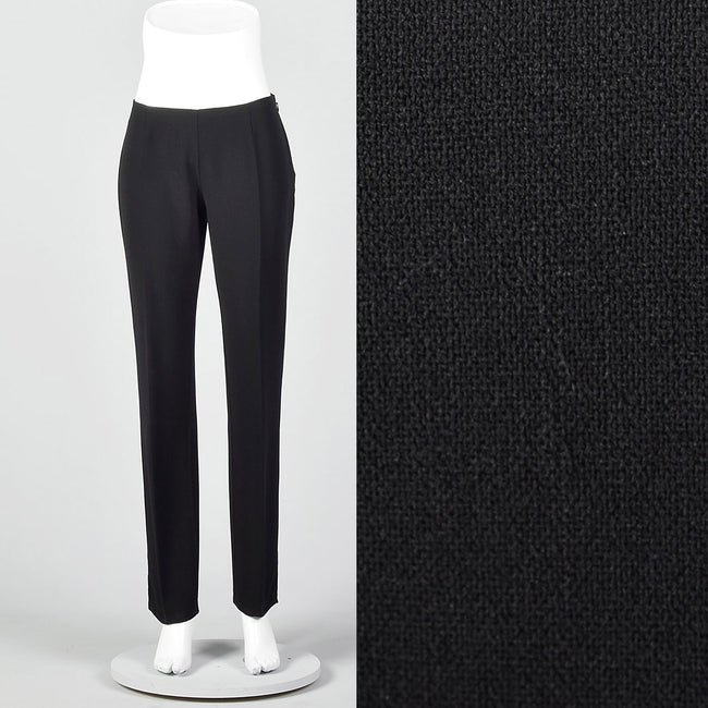 2010s Celine Black Wool Pants