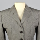1990s Jean Paul Gaultier Black & White Asymmetric Jacket