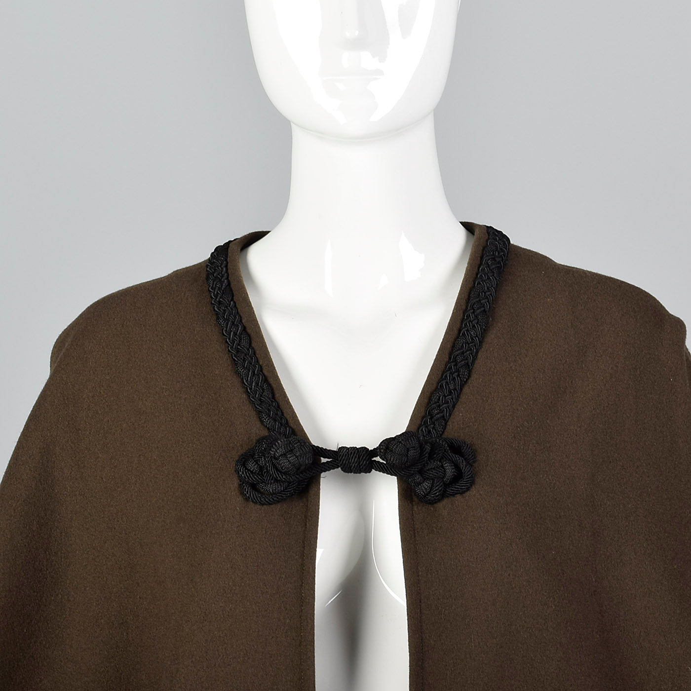 Elegant 1976 Yves Saint Laurent Russian Collection Wool Cape with a Huge Sweep