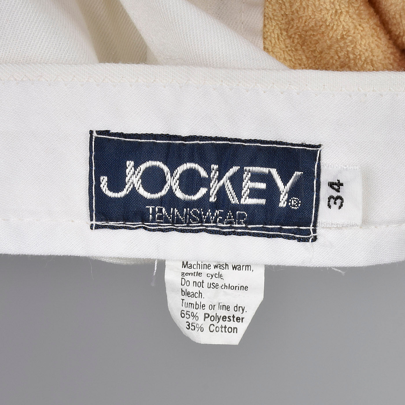 1970s Mens Jockey Shorts with  Terry Cloth Panels