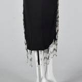 1990s Off the Shoulder Beaded Dress