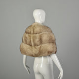 OSFM 1950s Blue Fox Fur Saga Norwegian Capelet Glamorous Stole Luxurious Wrap