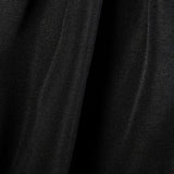 1950s Black Dress with Full Circle Skirt and Patch Pockets