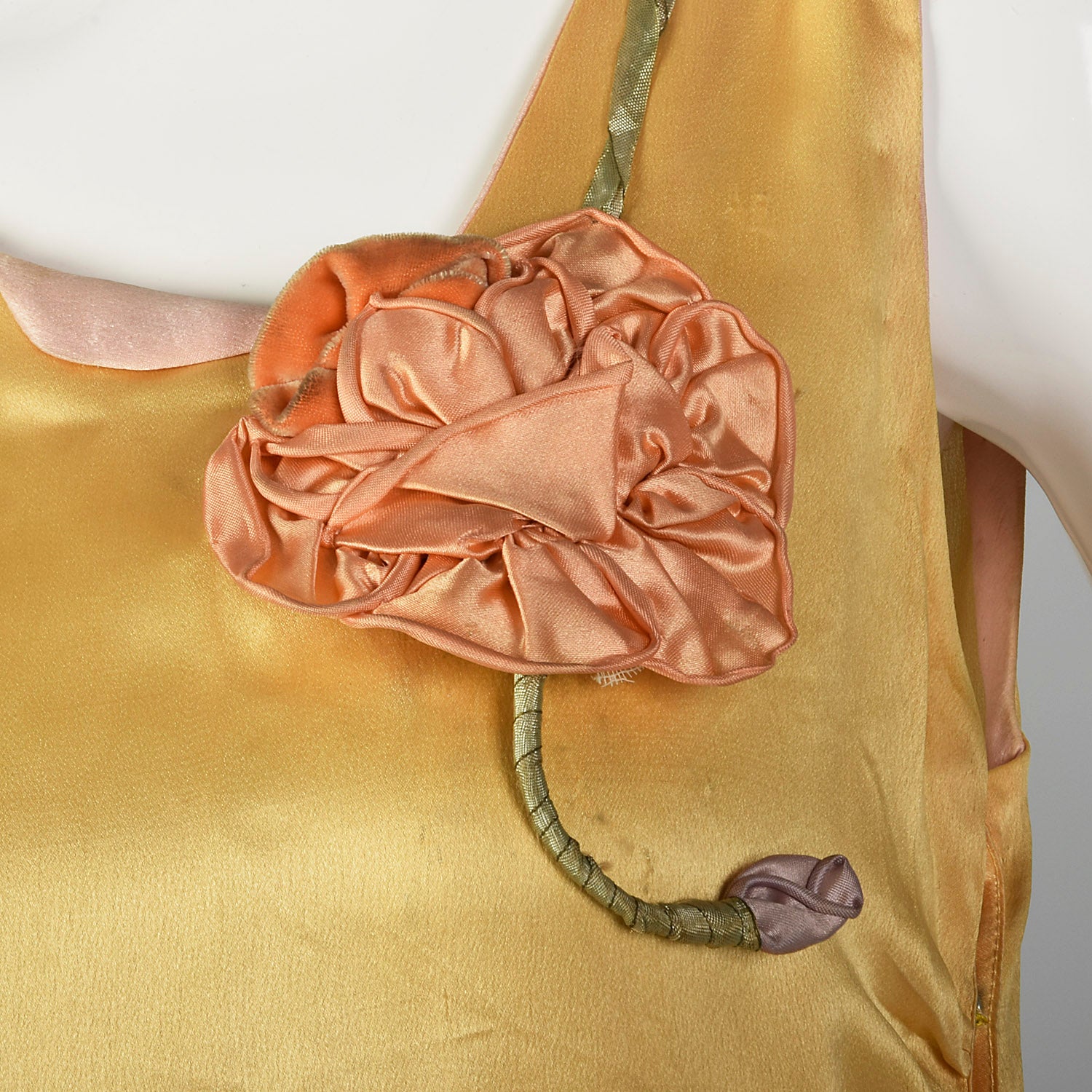 XS 1920s Yellow Dress