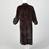 XL Brown Full Length Mink Fur Coat