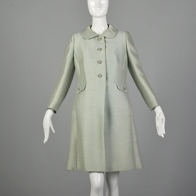 Small 1960s Mint A-Line Dress Coat
