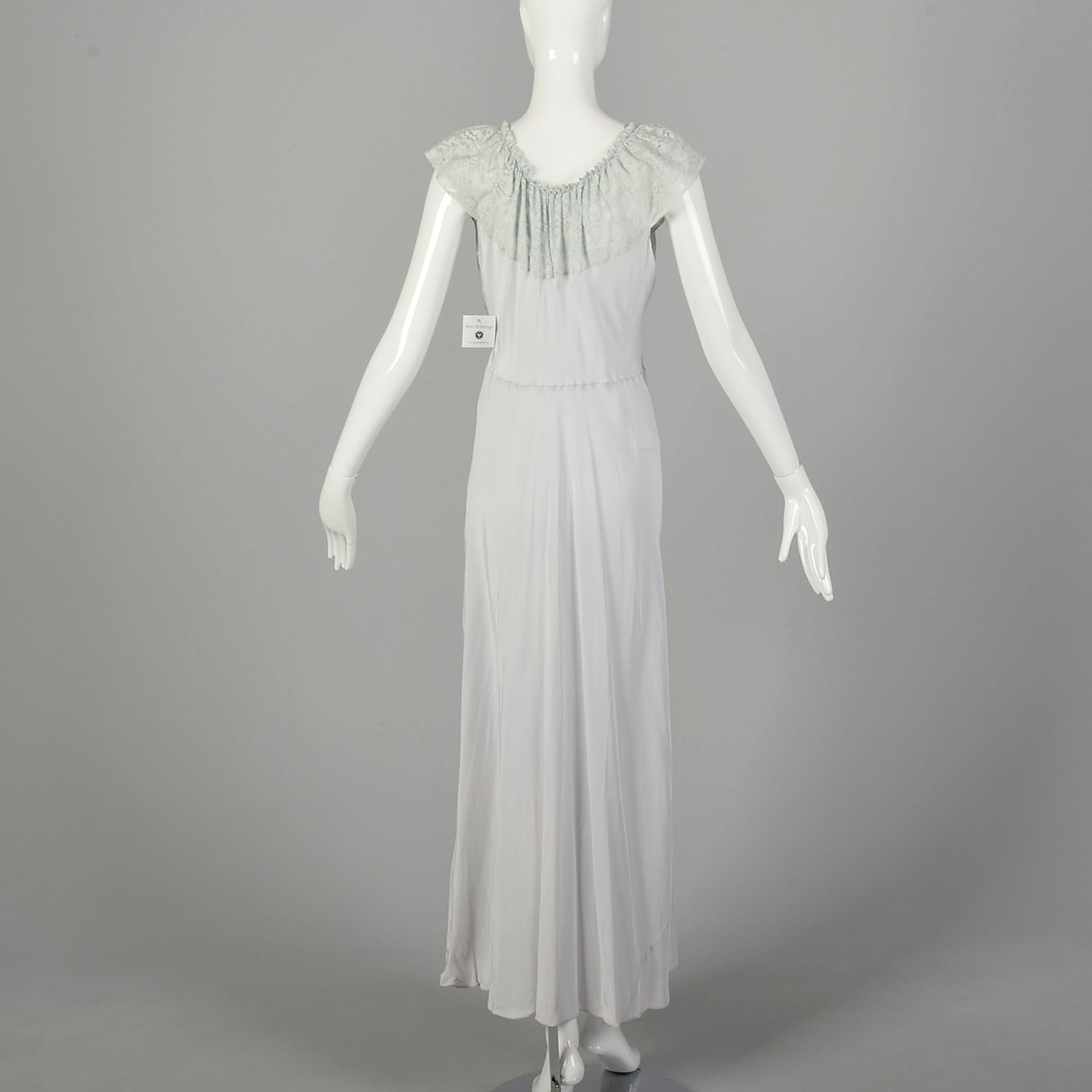 Medium 1940s Rayon Vintage Nightgown Boudoir Lingerie