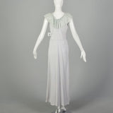Medium 1940s Rayon Vintage Nightgown Boudoir Lingerie