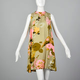 1960s Novelty Frog Print Dress