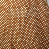 1950s Brown Polka Dot Day Dress