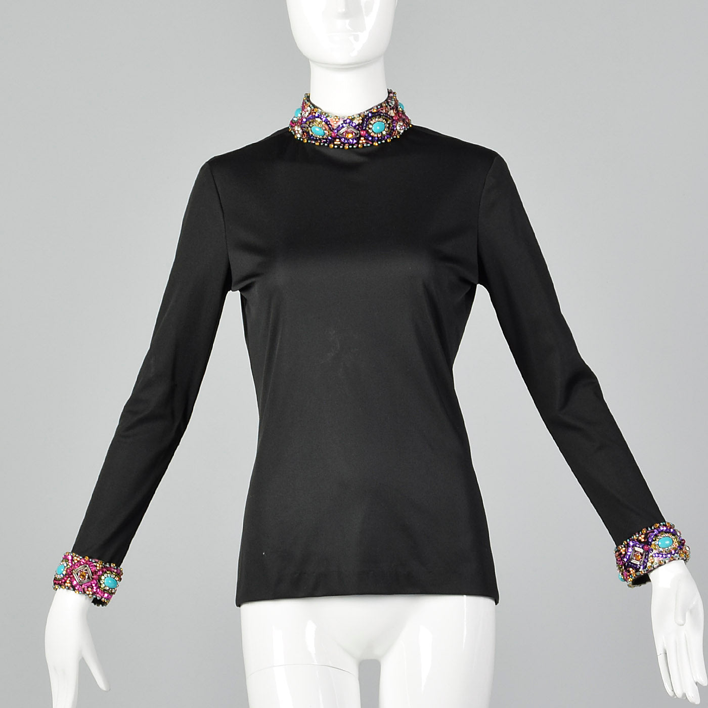 XS I Magnin 1970s Two Piece Dress Set
