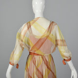 1950s Sleeveless Dress with Beautiful Rust Bodice