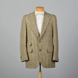 1970s Leonard Cox Tan Tweed Sportcoat