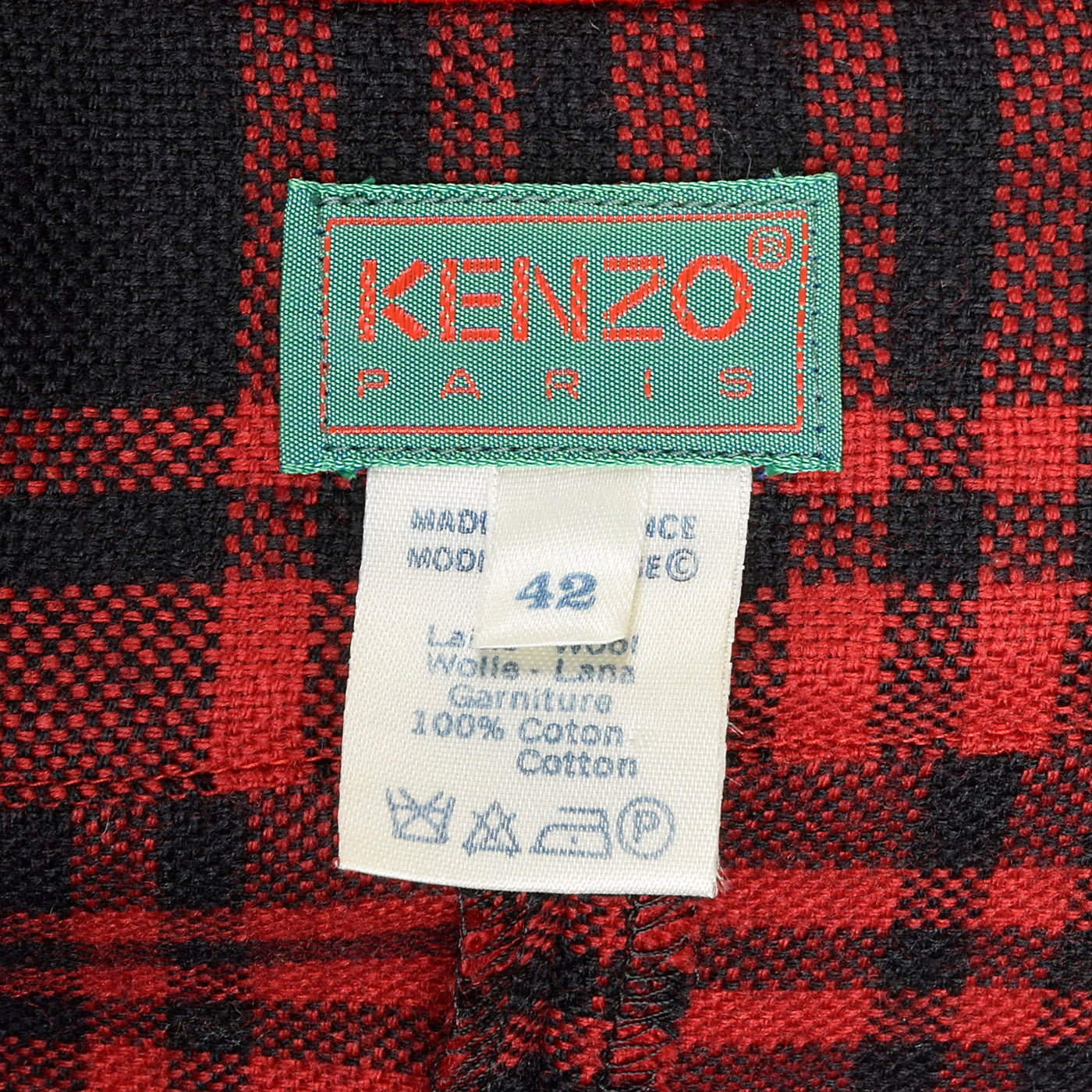 1990s Kenzo Rainbow Plaid Dress