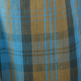 1950s Brown and Blue Plaid Shorts