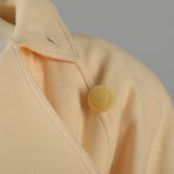 1980s Avant Garde Coat in Cream Wool