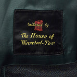 1960s Dark Green Herringbone Tweed Long Coat