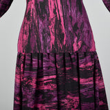 1980s Pauline Trigere Drop Waist Dress