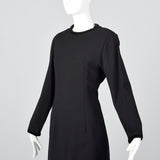1980s Valentino Miss V Black Dress