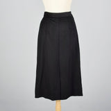 1940s Black Cashmere Skirt Suit